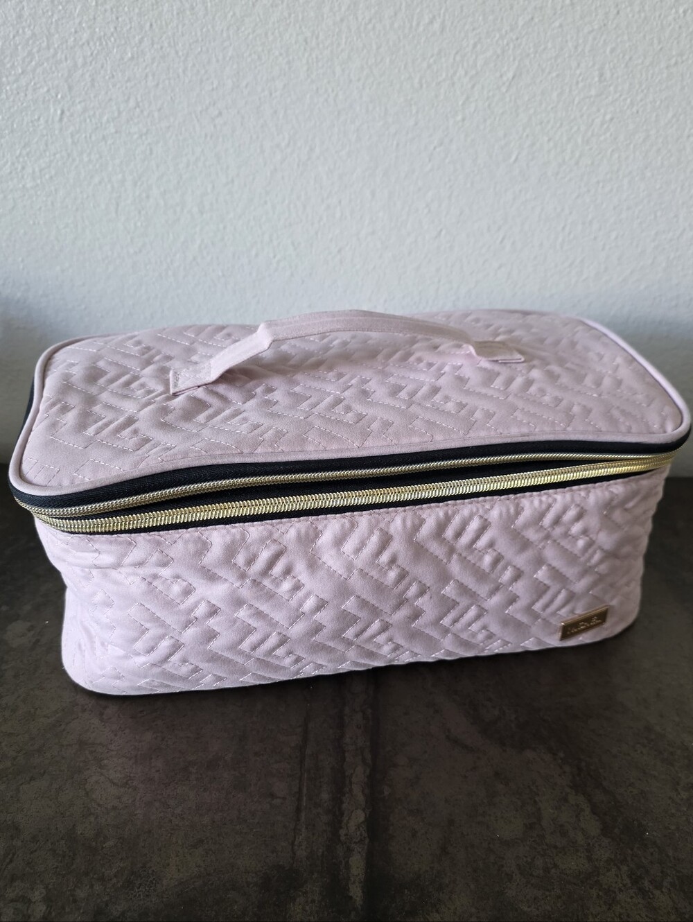 Nishel Large Blush Pink Cosmetic Travel Case